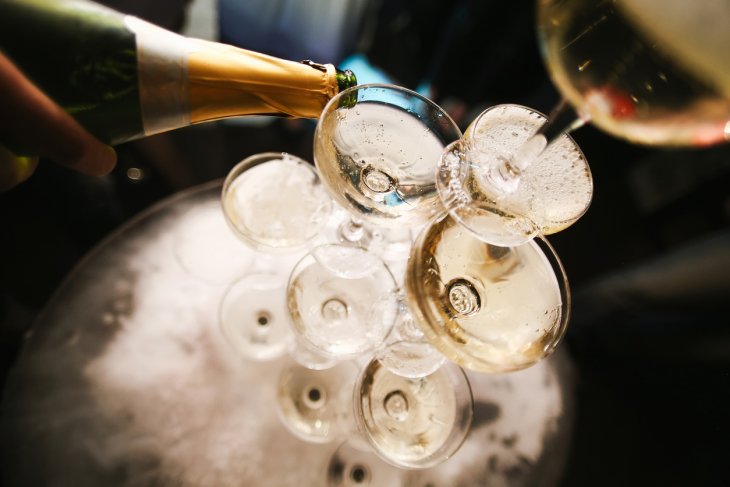 El tamaño de las botellas de champagne